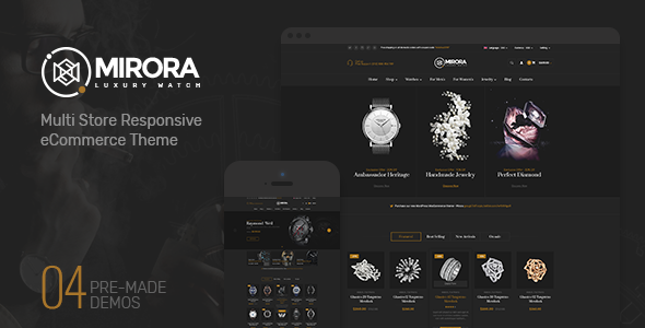 Mirora - 仿牌手表奢侈品Opencart主题